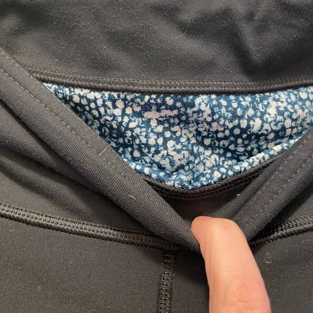 Lululemon size 8 long midrise dark grey leggings